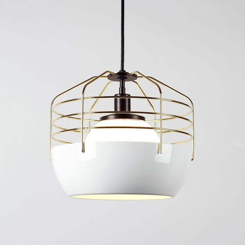White/Brass Pendant