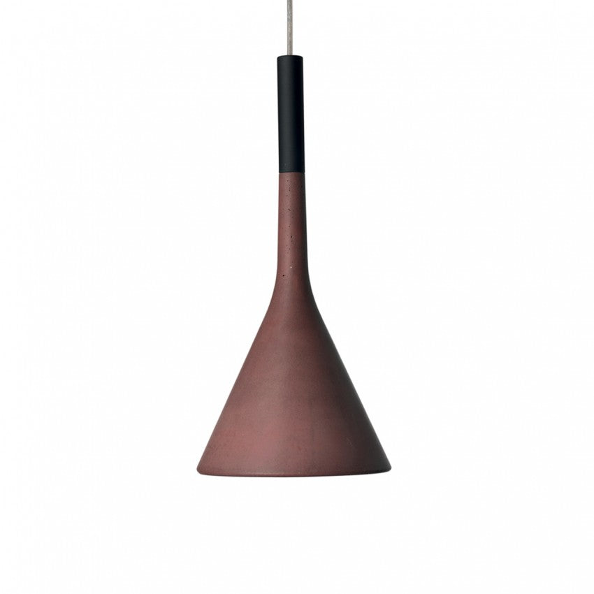 Red Concrete Pendant
