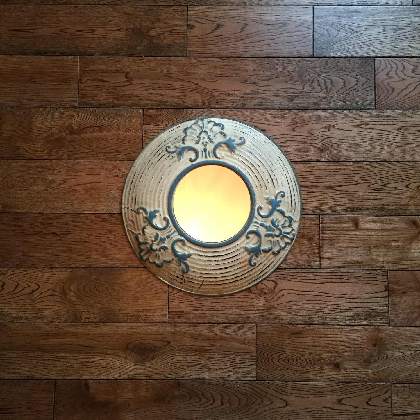 Small round mirror
