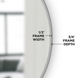 Black Round Mirror