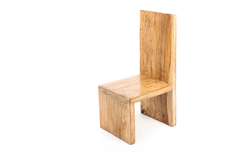 Straight back chair