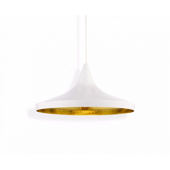 Wide White Pendant