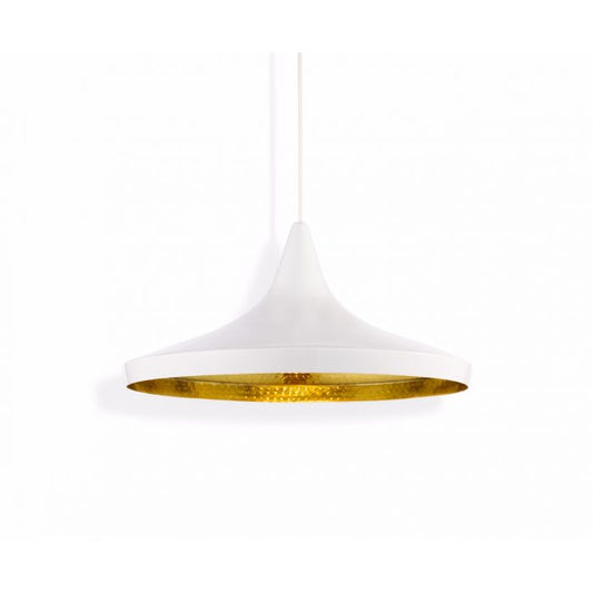 Wide White Pendant