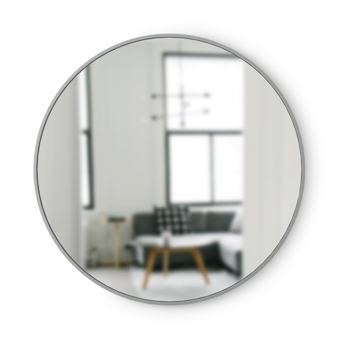 Black Round Mirror